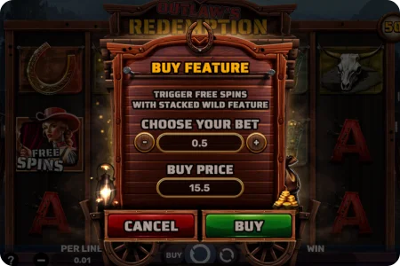 Outlaw’s Redemption Slot Features and Free Spins