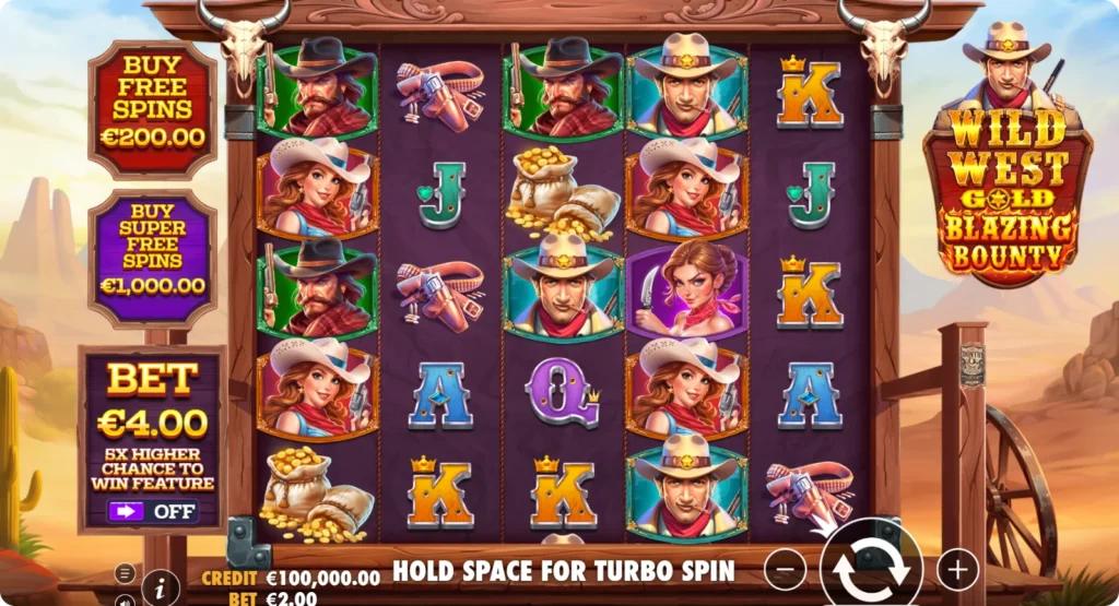 Wild West Gold Blazing Bounty slot