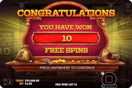 Wild West Gold Blazing Bounty Slot Features and Free Spins