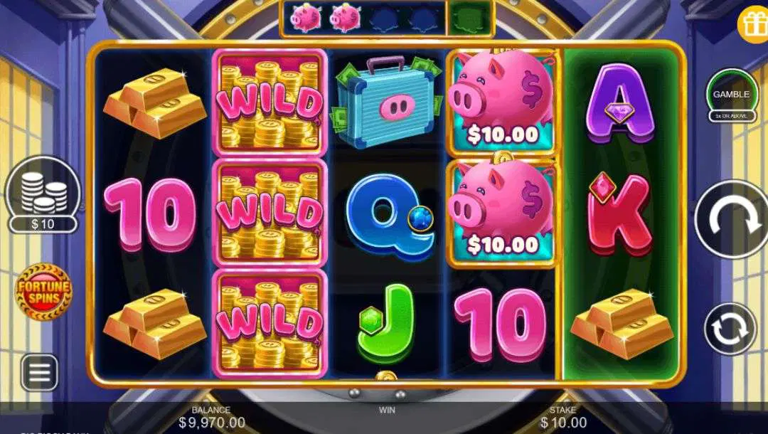 Piggy Bandits slot gameplay